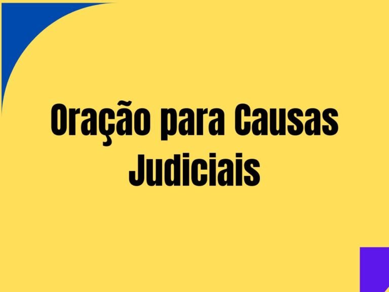Oração para Causas Judiciais