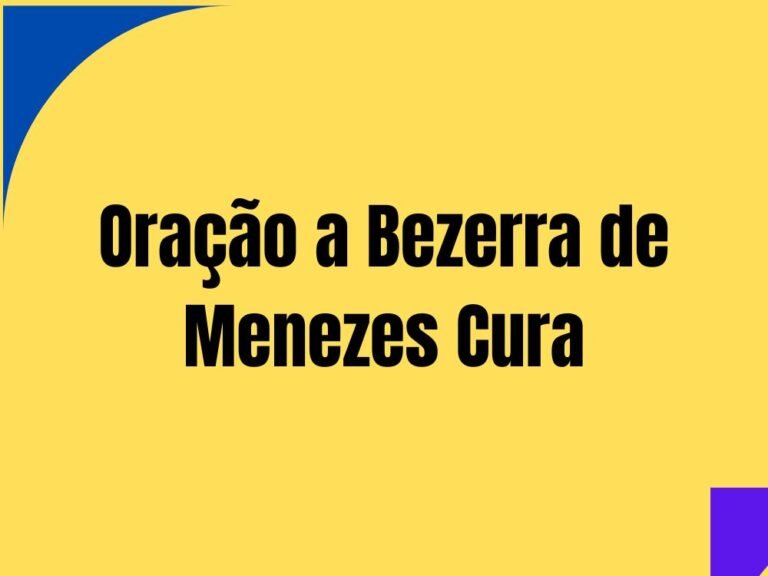 Oração Bezerra de Menezes Cura