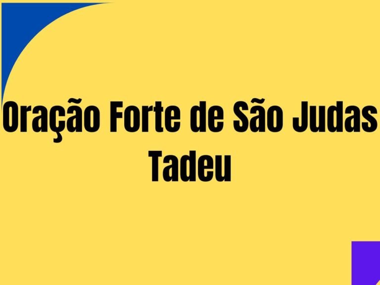 Oração Forte de São Judas Tadeu