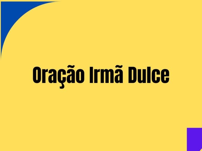 Oração Irmã Dulce