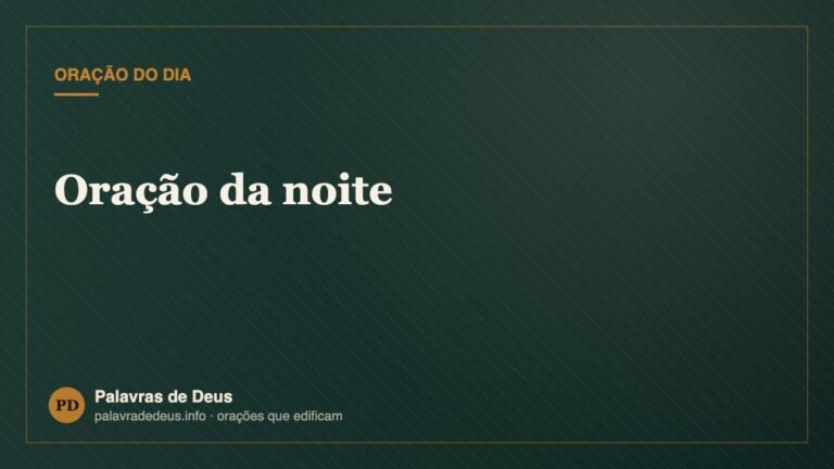Oração da noite