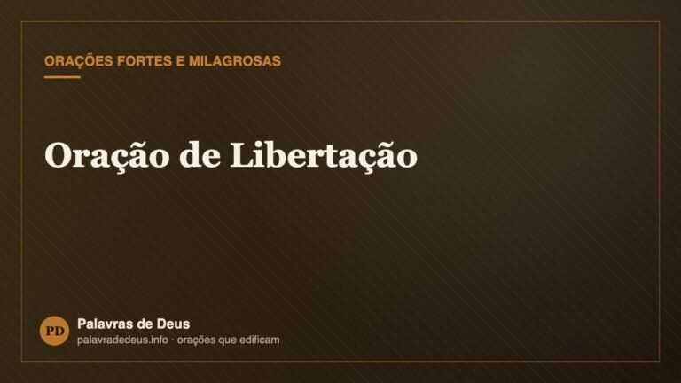 Oração de Libertação
