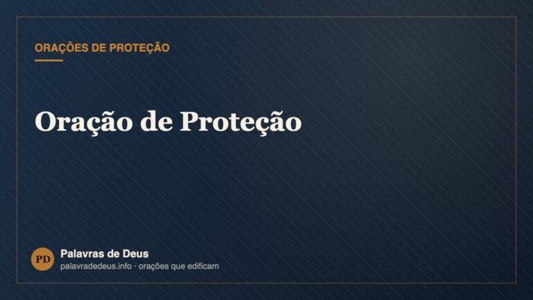 Oração de Proteção