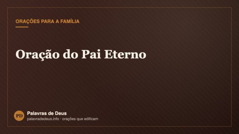 Oração do Pai Eterno