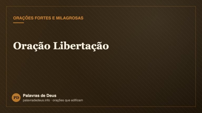 Oração Libertação